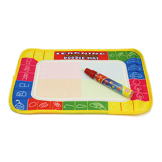 Water Doodle Mat with Pen, 29x19cm for Travel, Water Markers and Coloring Pad Set - Beautygiftsonline 