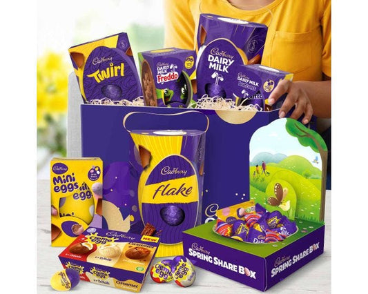 CADBURY GIFTS DELUXE EASTER CHOCOLATE HAMPER - Beautygiftsonline 