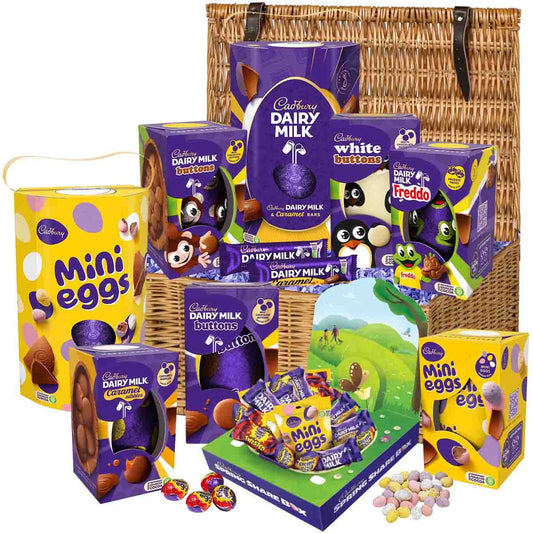 CADBURY EASTER CHOCOLATE FAMILY BASKET - Beautygiftsonline 