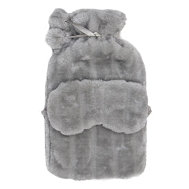 Fluffy Hot Water Bottle And Mask Sets - 33cm