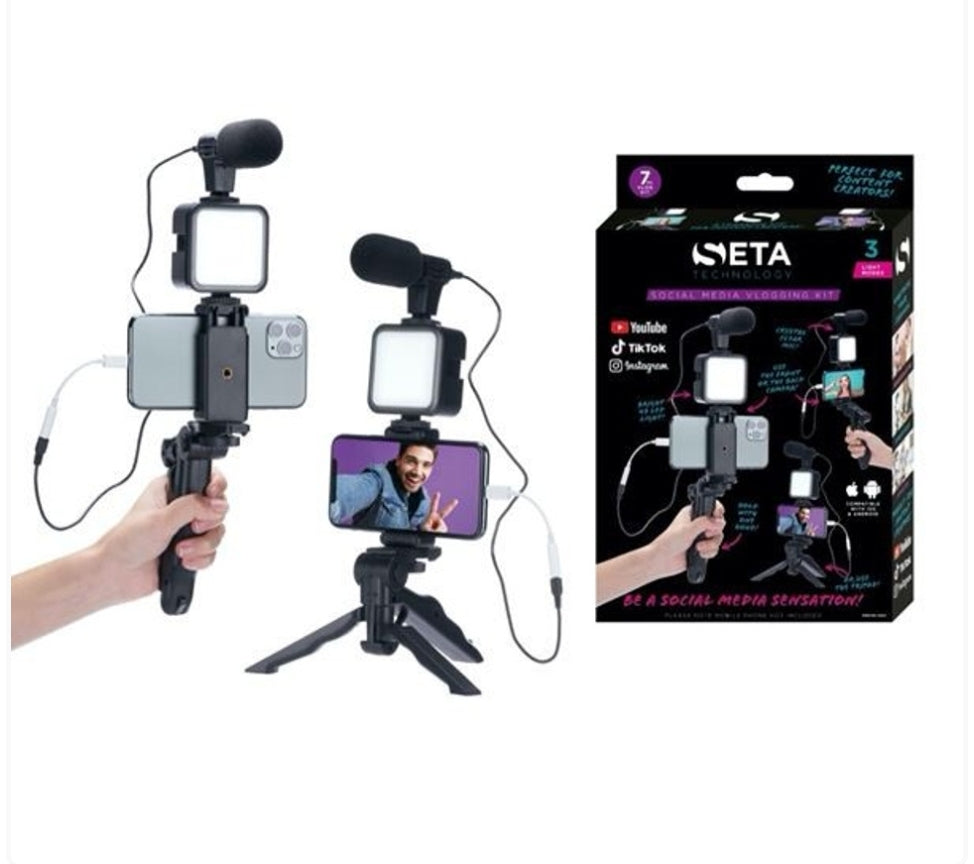 Seta 7 Piece Complete Vlogging Kit