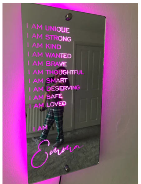 AFFIRMATIONS MIRROR - I AM MIRROR - Beautygiftsonline 