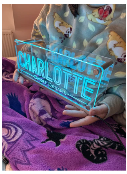 PERSONALISED BEDSIDE LED LAMP - Beautygiftsonline 