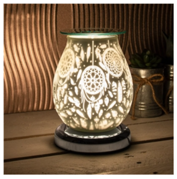 White Satin Aroma Lamp - Beautygiftsonline 