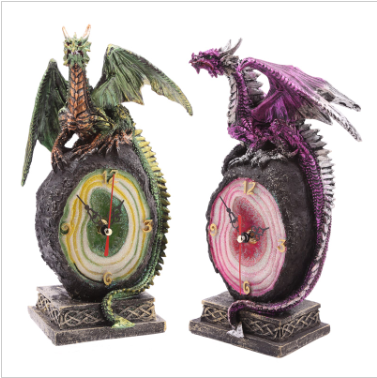 Crystal Geode Dark Legends Dragon Clock