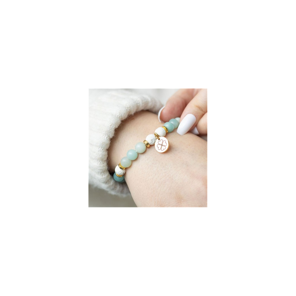 Abundance Amazonite Crystal Essential Oil Bracelet