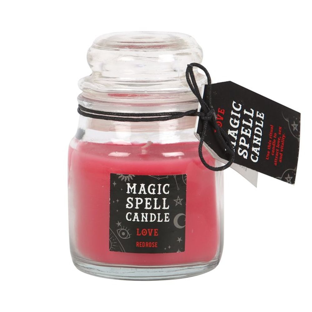 Rose 'Love' Spell Candle Jar - Beautygiftsonline 