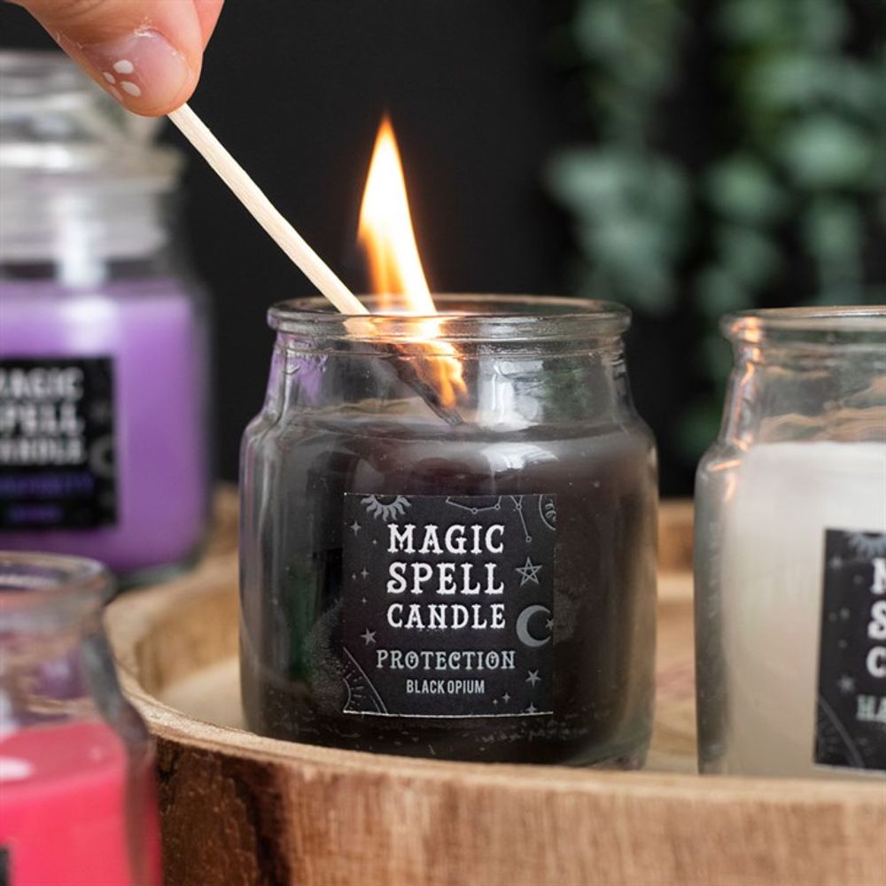 Opium 'Protection' Spell Candle Jar - Beautygiftsonline 