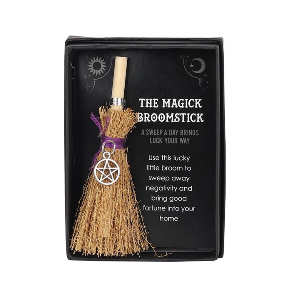 Pentagram Mini Magick Broomstick - Beautygiftsonline 