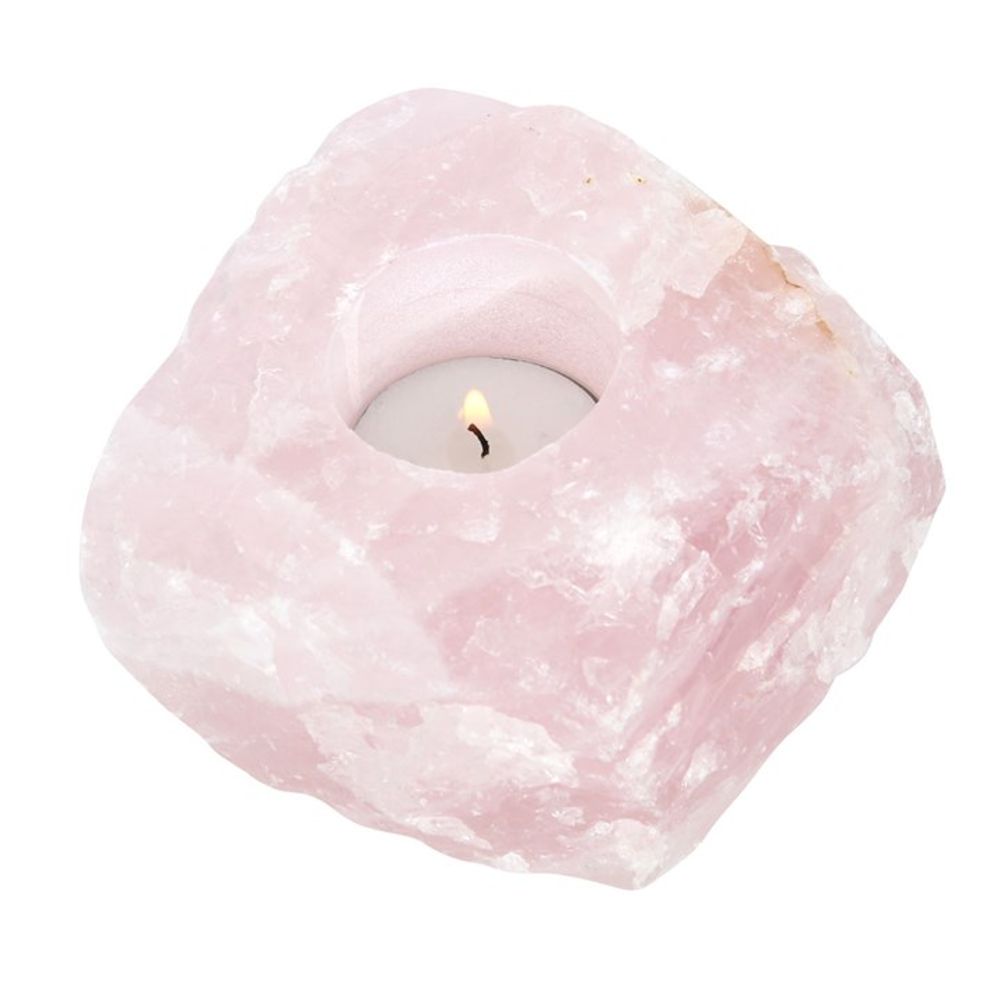 Rose Quartz Tealight Holder - Beautygiftsonline 