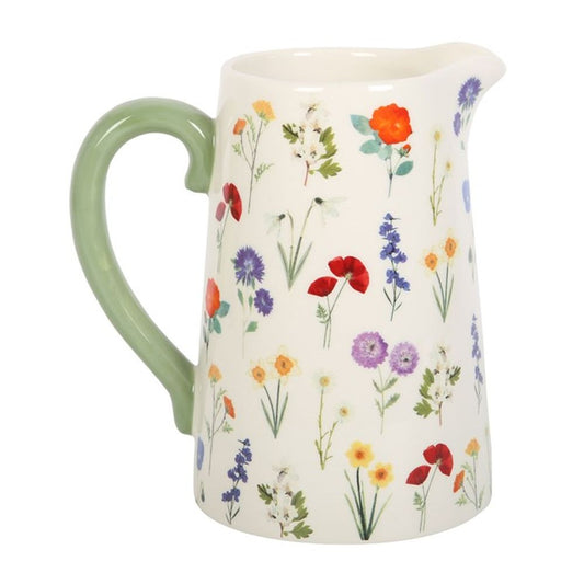 17cm Wildflower Ceramic Flower Jug - Beautygiftsonline 