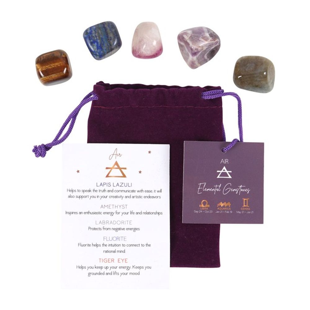 Air Element Tumble Gemstone Set - Beautygiftsonline 