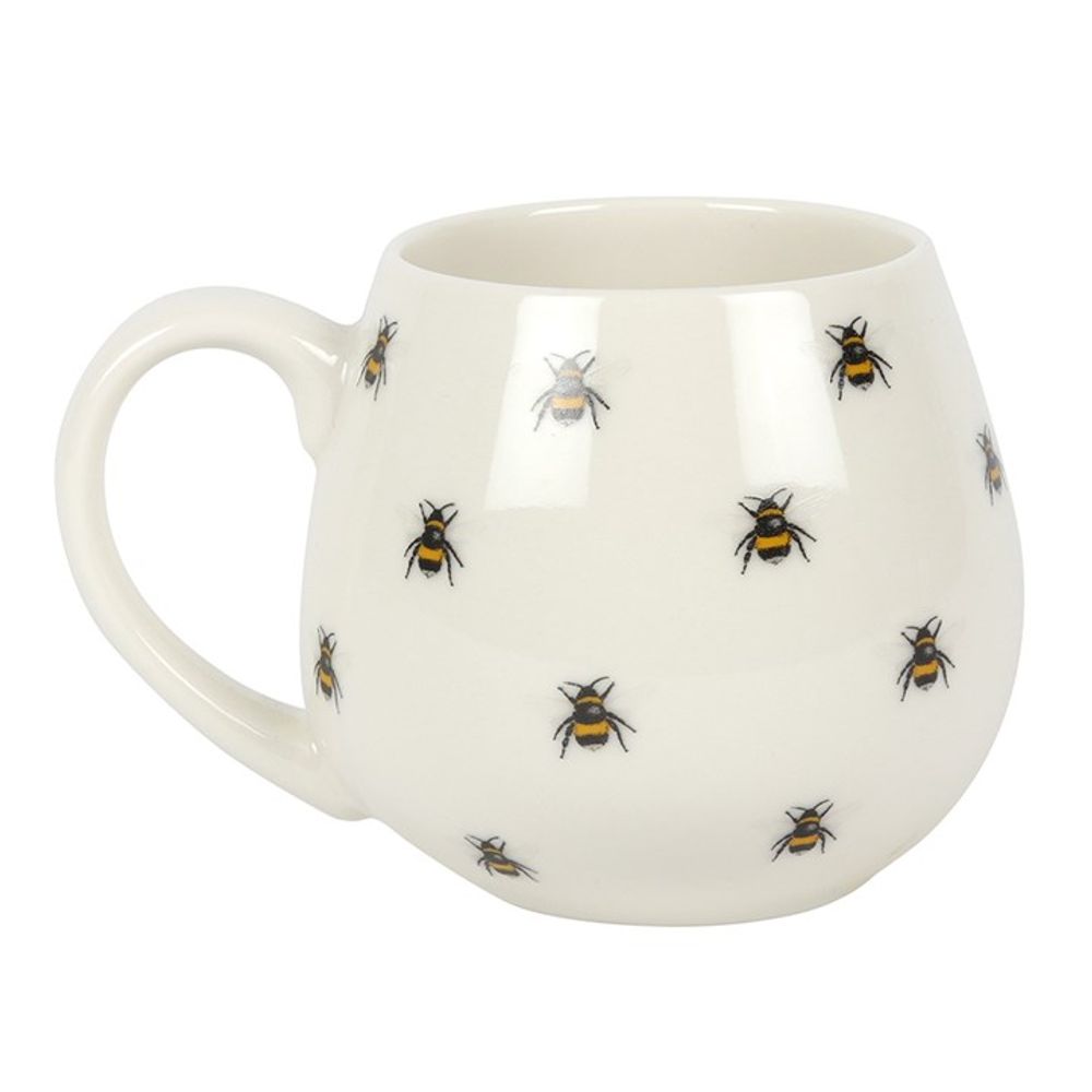 Bee Print Rounded Mug - Beautygiftsonline 