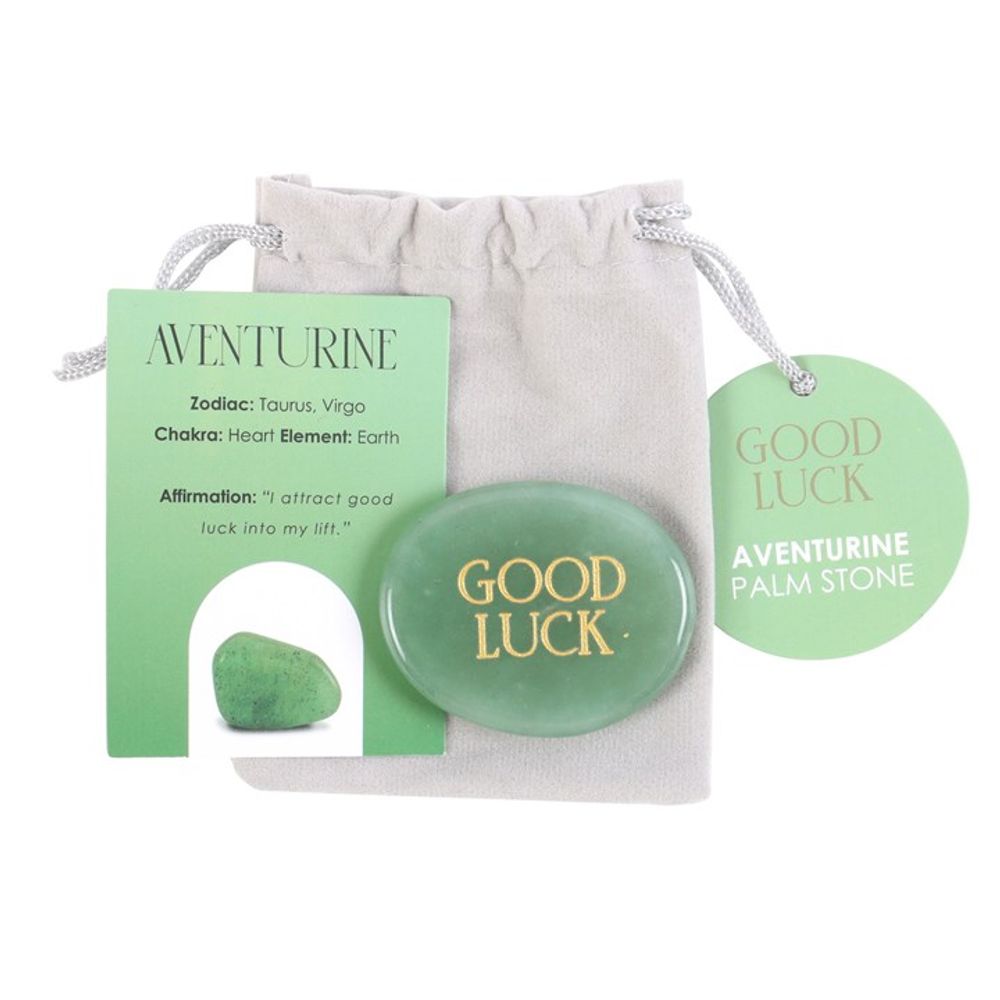 Good Luck Aventurine Crystal Palm Stone - Beautygiftsonline 