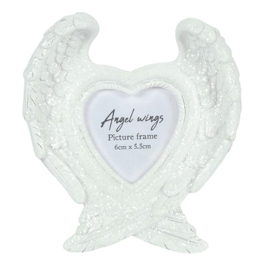 Glitter Angel Wing Photo Frame - Beautygiftsonline 