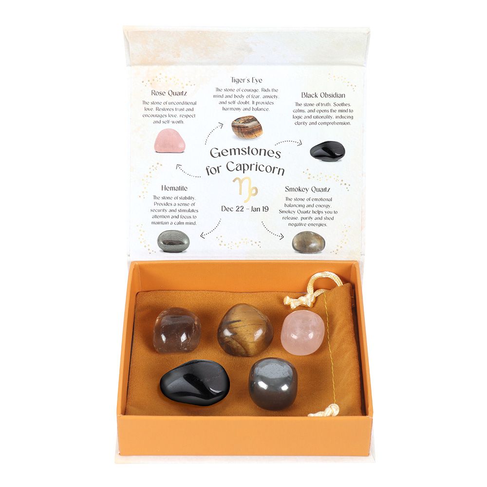 Capricorn Crystal Tumblestone Set - Beautygiftsonline 