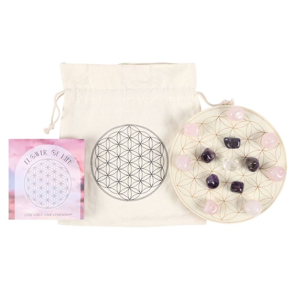 Flower of Life Crystal Grid Set - Beautygiftsonline 