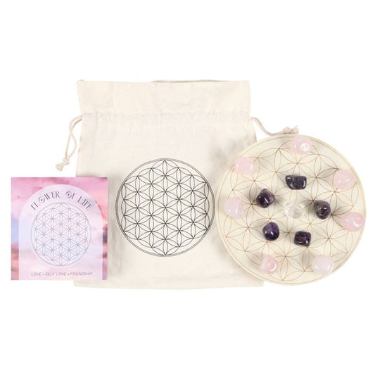 Flower of Life Crystal Grid Set - Beautygiftsonline 