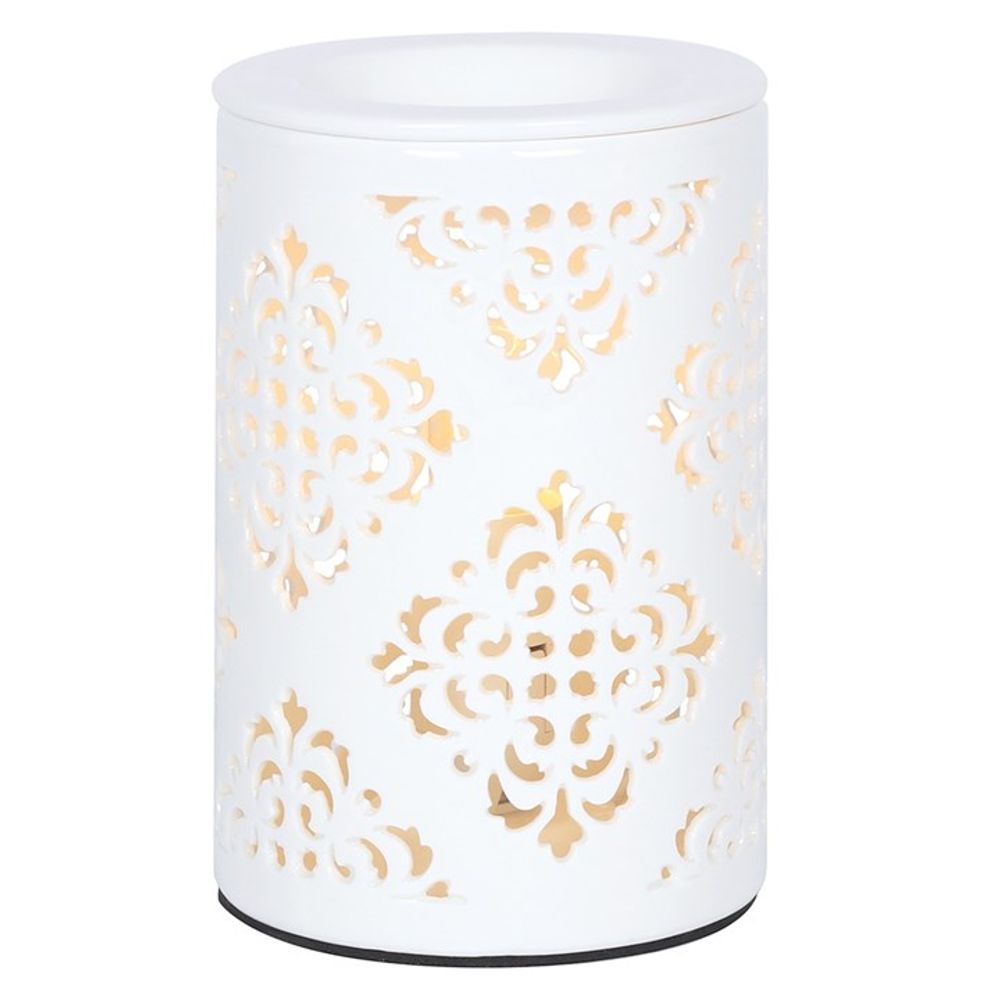 Damask Cut Out Electric Oil Burner - Beautygiftsonline 