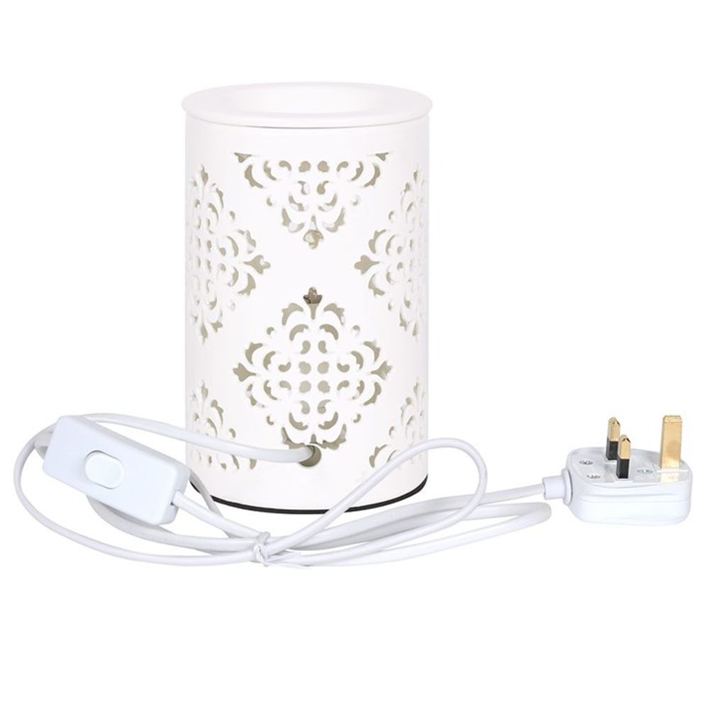 Damask Cut Out Electric Oil Burner - Beautygiftsonline 