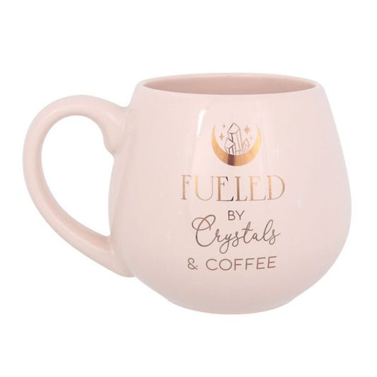 Crystals and Coffee Rounded Mug - Beautygiftsonline 