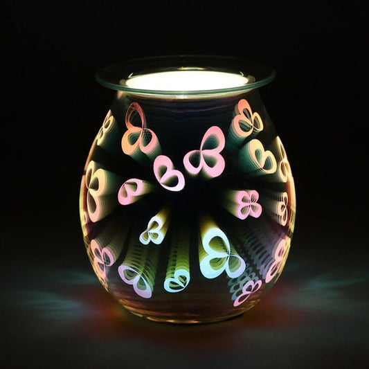 3D Flower Petal Light Up Electric Oil Burner - Beautygiftsonline 