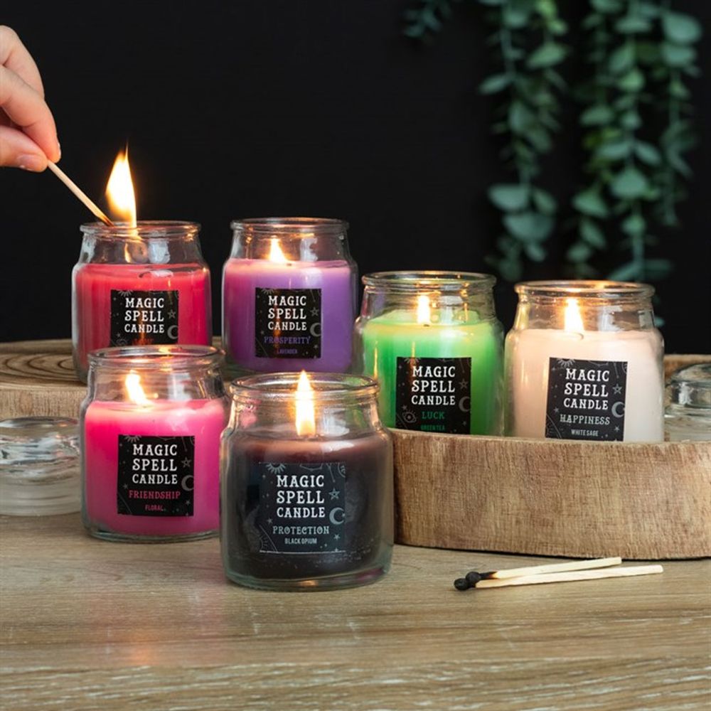 Opium 'Protection' Spell Candle Jar - Beautygiftsonline 