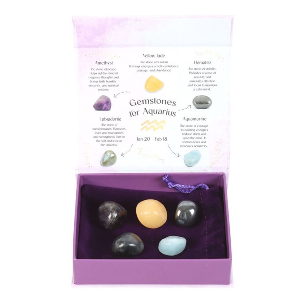 Aquarius Crystal Tumblestone Set - Beautygiftsonline 