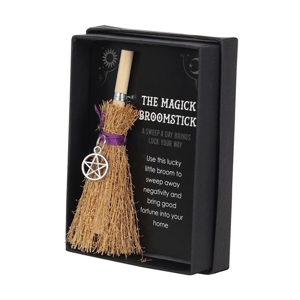 Pentagram Mini Magick Broomstick - Beautygiftsonline 