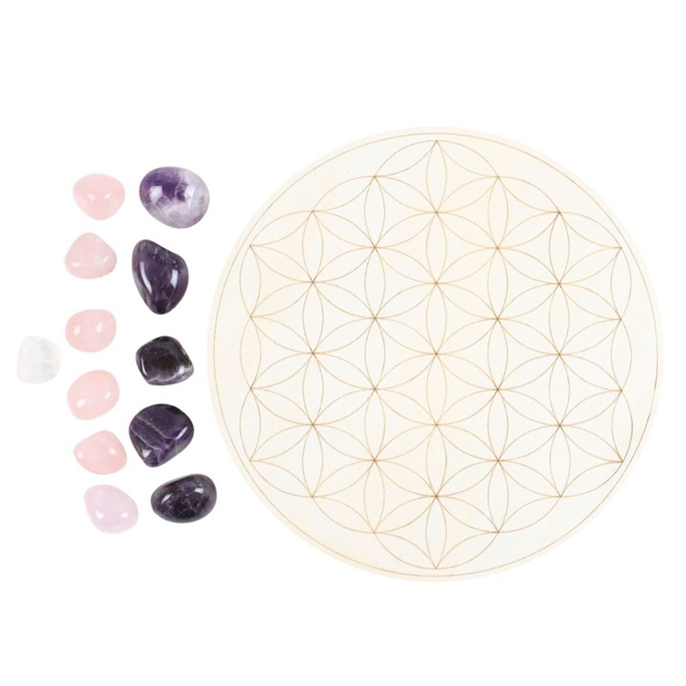 Flower of Life Crystal Grid Set - Beautygiftsonline 