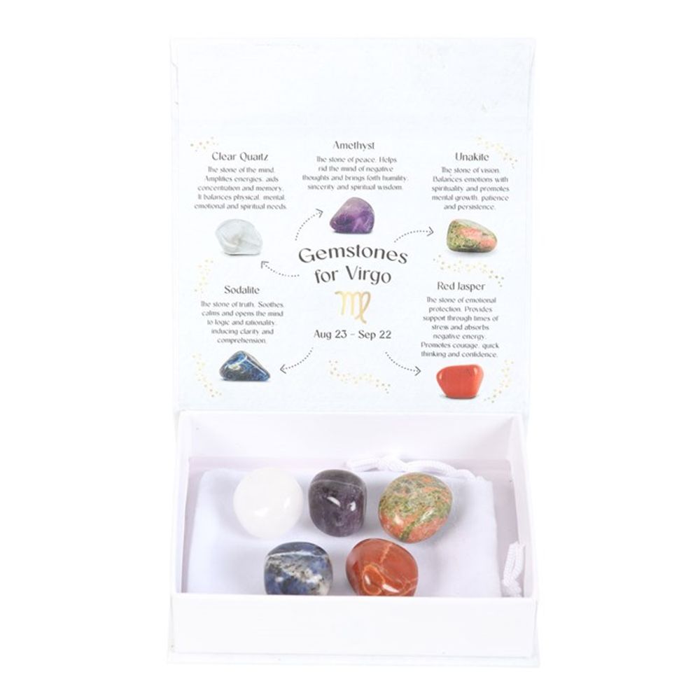 Virgo Crystal Tumblestone Set - Beautygiftsonline 