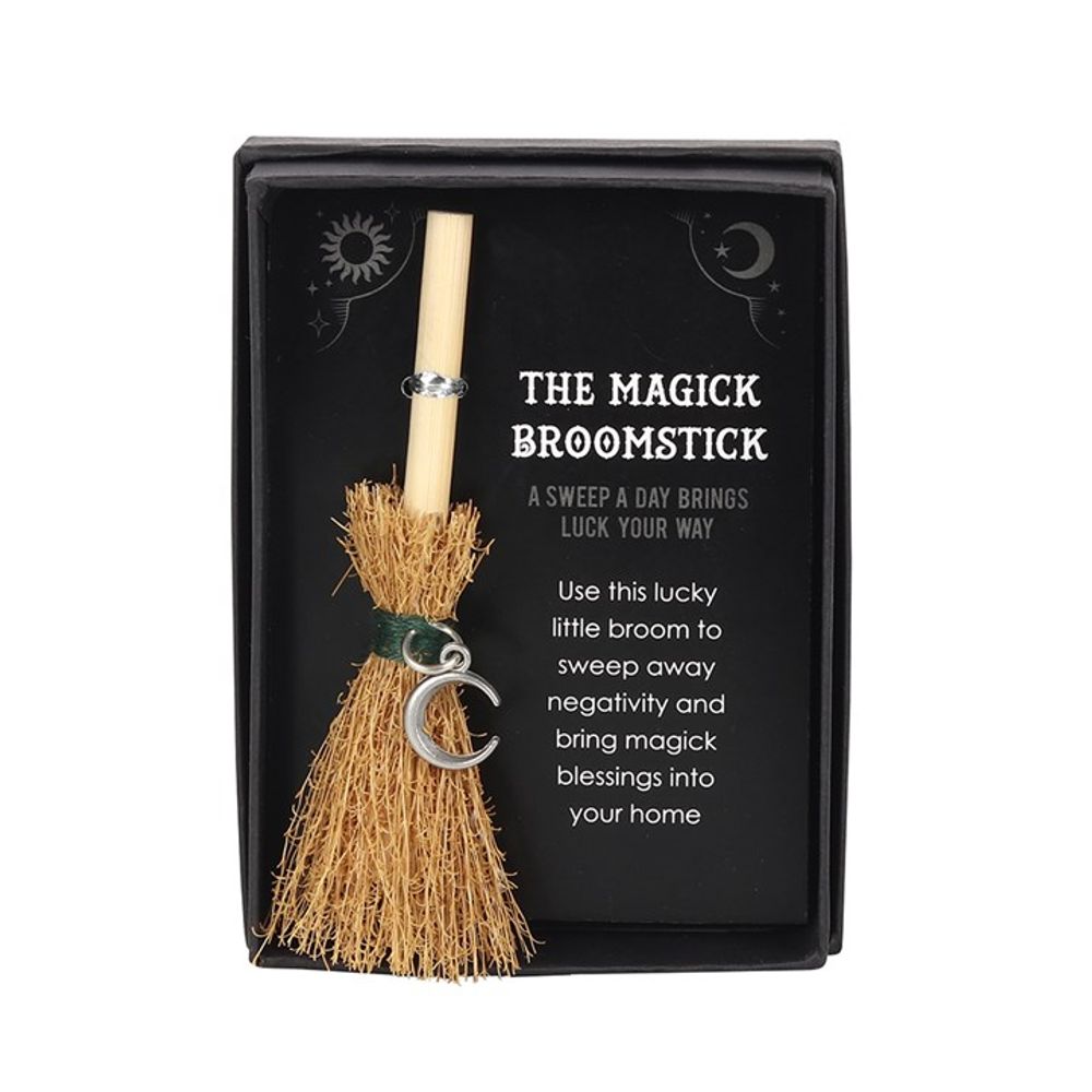 Crescent Moon Mini Magick Broomstick - Beautygiftsonline 