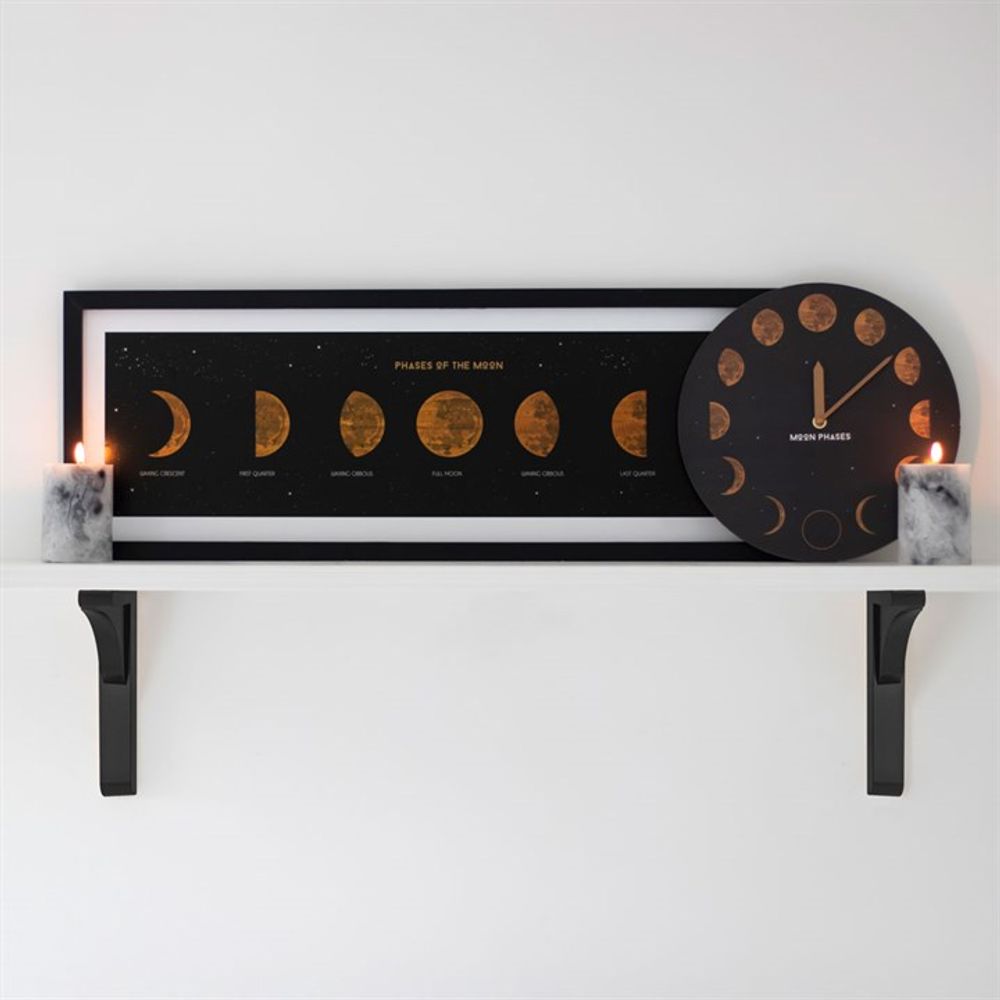 Moon Phases Print in Frame - Beautygiftsonline 