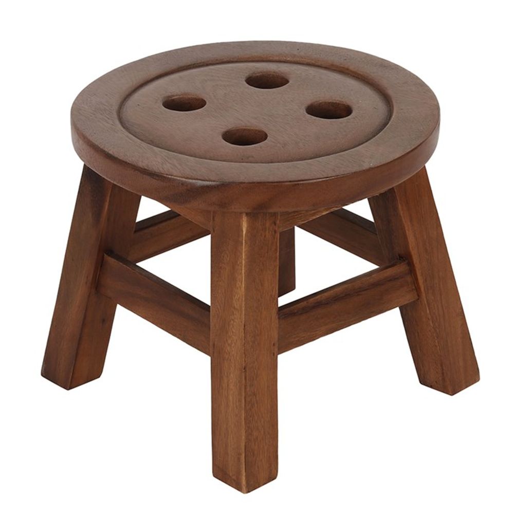 26cm Children's Wooden Button Stool - Beautygiftsonline 