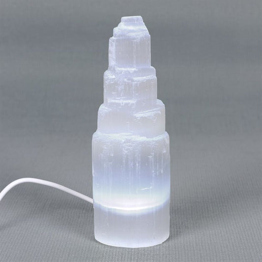 LED Selenite Mountain Lamp - Beautygiftsonline 