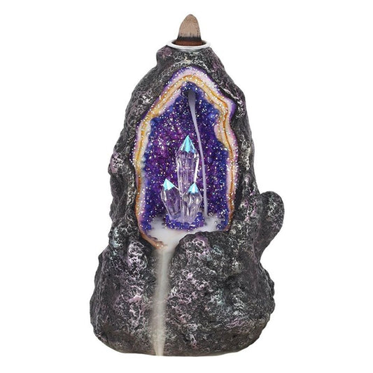 Glowing Crystal Cave Backflow Incense Burner - Beautygiftsonline 