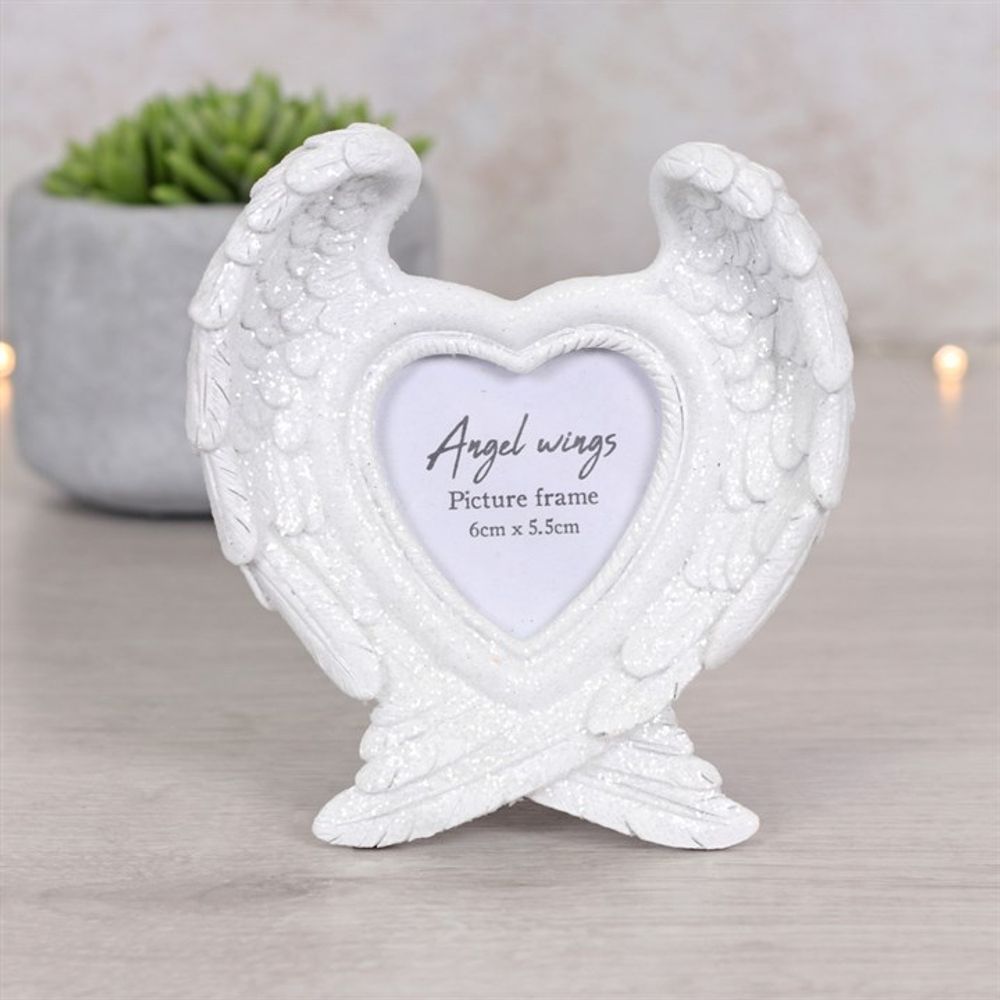 Glitter Angel Wing Photo Frame - Beautygiftsonline 