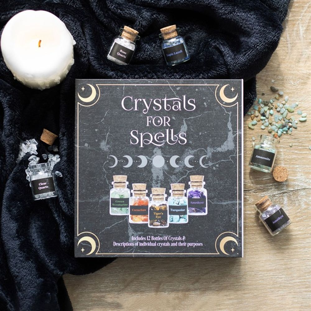 Crystals for Spells Crystal Chip Bottle Gift Set - Beautygiftsonline 